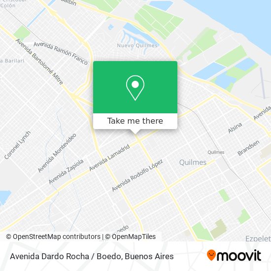 Avenida Dardo Rocha / Boedo map