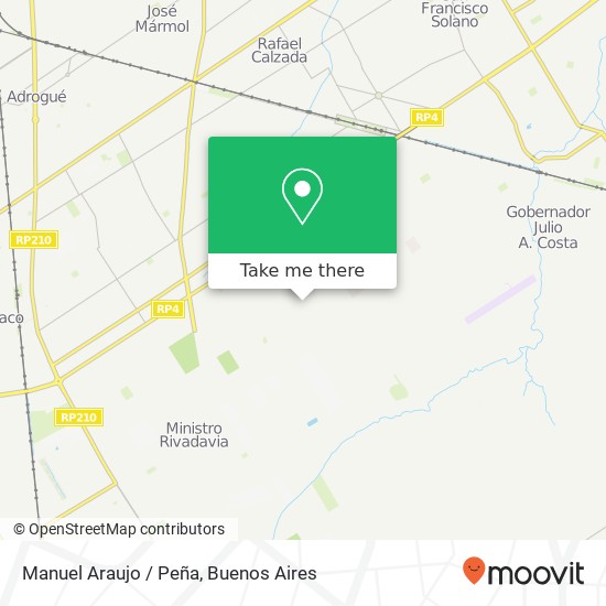 Manuel Araujo / Peña map