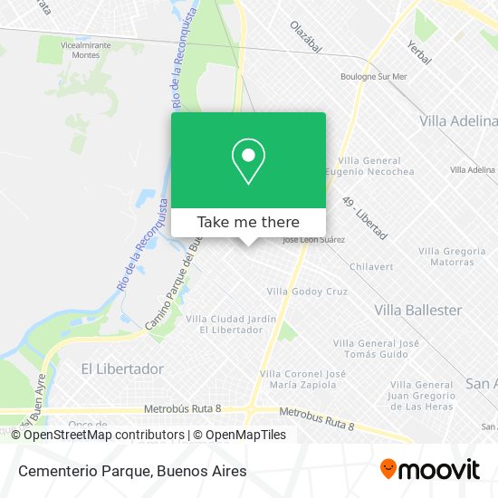 Cementerio Parque map