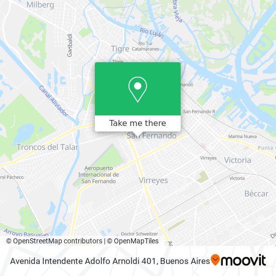 Avenida Intendente Adolfo Arnoldi 401 map
