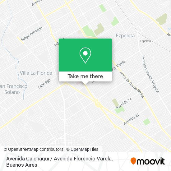 Avenida Calchaquí / Avenida Florencio Varela map