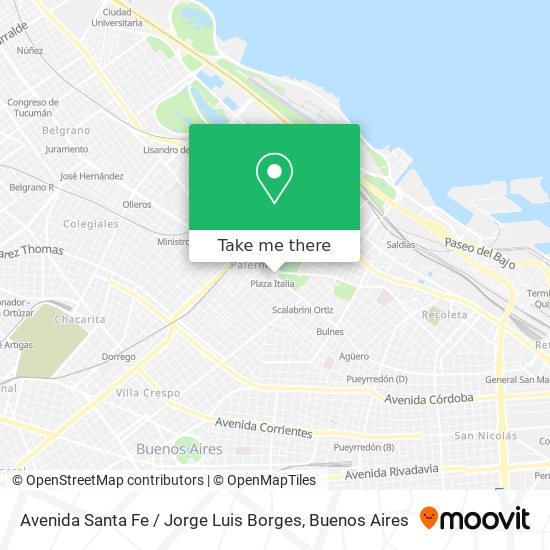 Avenida Santa Fe / Jorge Luis Borges map