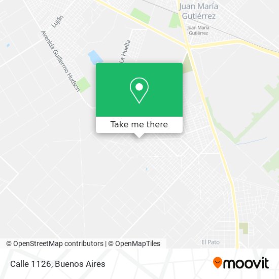 Calle 1126 map