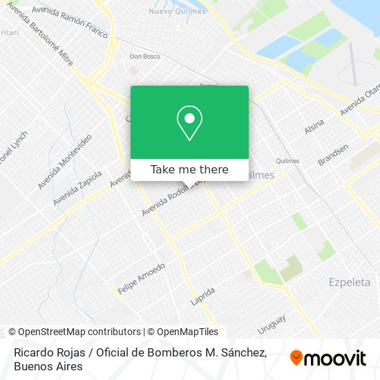 Mapa de Ricardo Rojas / Oficial de Bomberos M. Sánchez
