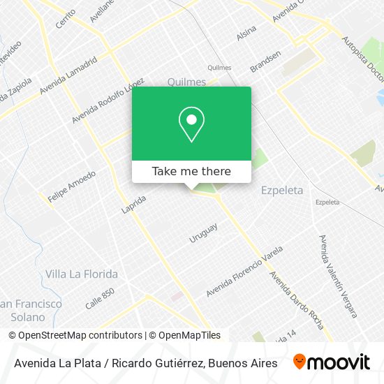 Avenida La Plata / Ricardo Gutiérrez map