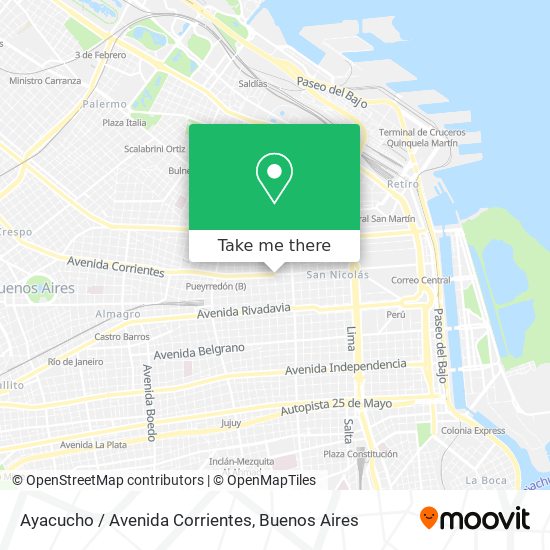 Ayacucho / Avenida Corrientes map