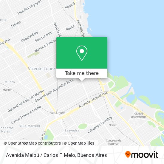 Avenida Maipú / Carlos F. Melo map