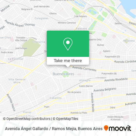 Avenida Ángel Gallardo / Ramos Mejía map