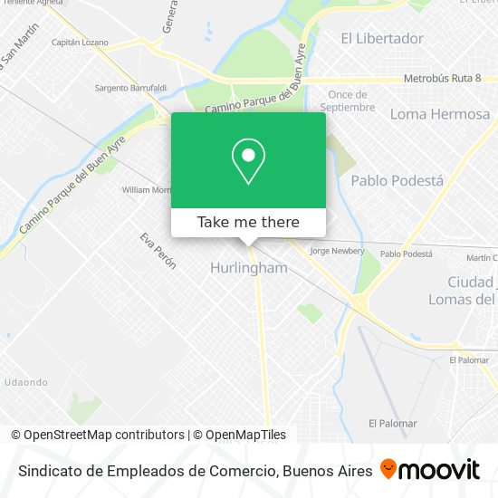 Sindicato de Empleados de Comercio map