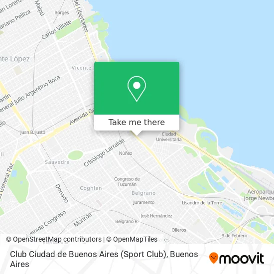 Mapa de Club Ciudad de Buenos Aires (Sport Club)