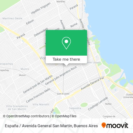 España / Avenida General San Martín map