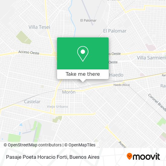 Pasaje Poeta Horacio Forti map