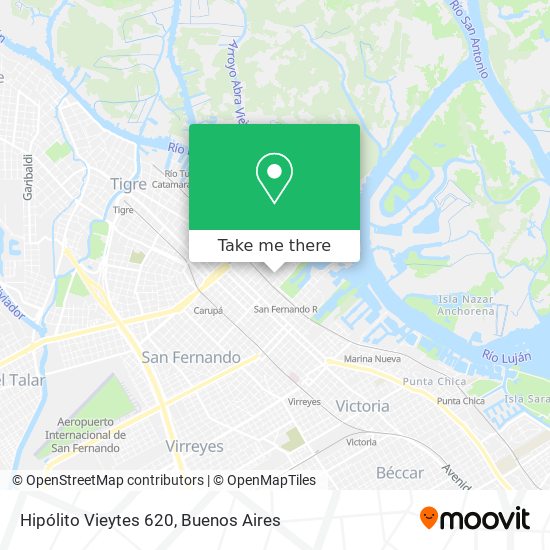 Mapa de Hipólito Vieytes 620