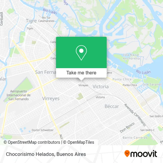 Chocorisimo Helados map