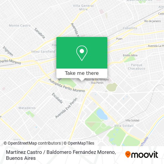 Martínez Castro / Baldomero Fernández Moreno map