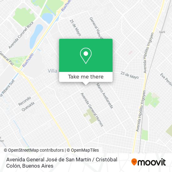 Avenida General José de San Martín / Cristóbal Colón map