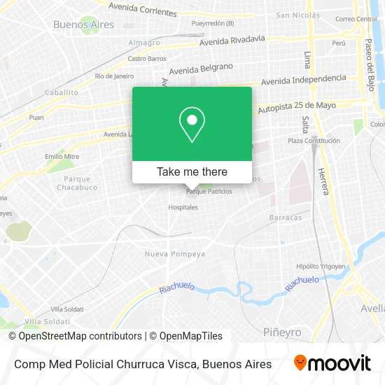 Comp Med Policial Churruca Visca map