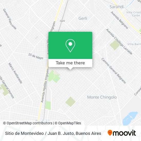 Mapa de Sitio de Montevideo / Juan B. Justo