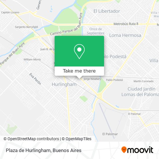 Plaza de Hurlingham map