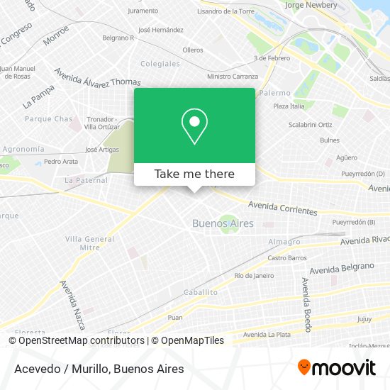 Acevedo / Murillo map