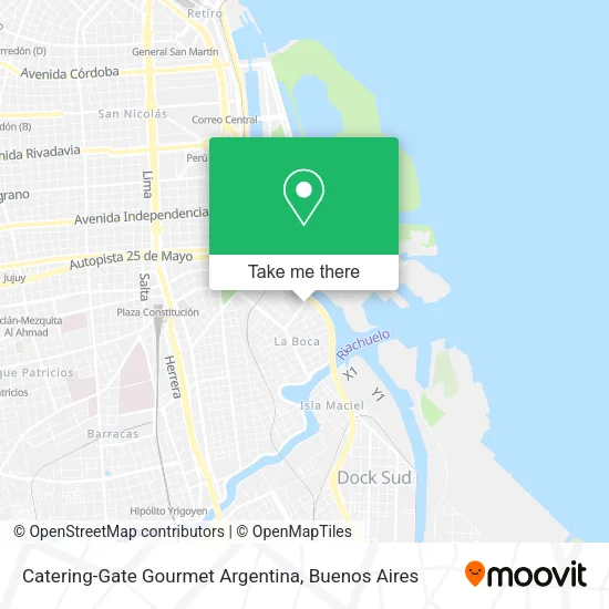 Catering-Gate Gourmet Argentina map