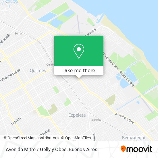 Avenida Mitre / Gelly y Obes map