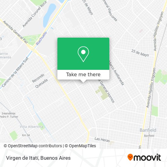 Virgen de Itatí map