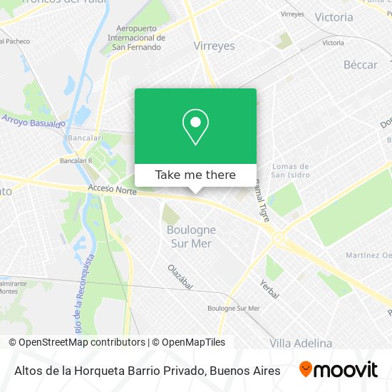 Altos de la Horqueta Barrio Privado map