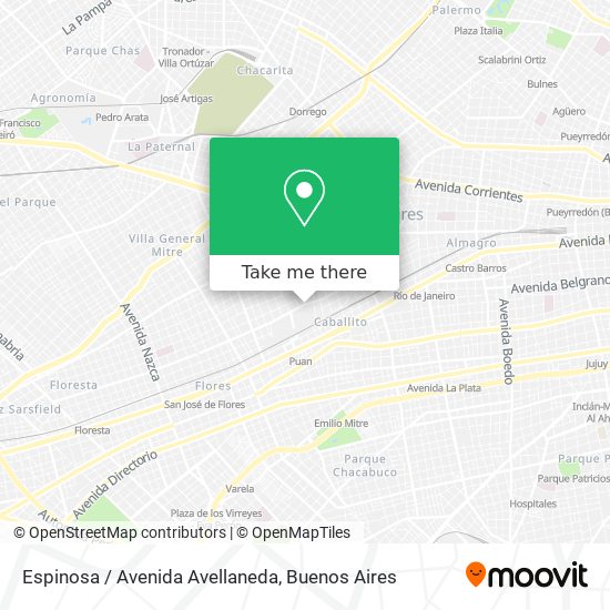 Mapa de Espinosa / Avenida Avellaneda