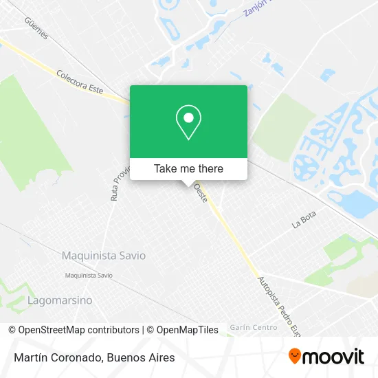Martín Coronado map