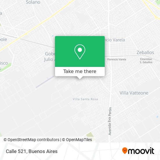 Calle 521 map