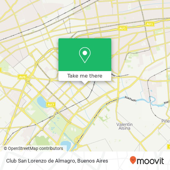Club San Lorenzo de Almagro map