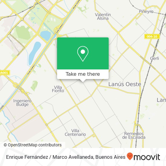 Enrique Fernández / Marco Avellaneda map