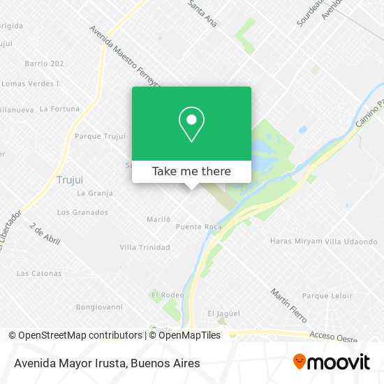 Avenida Mayor Irusta map