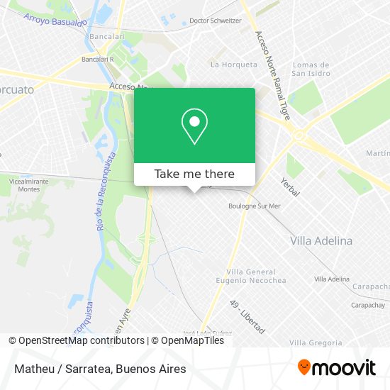Mapa de Matheu / Sarratea