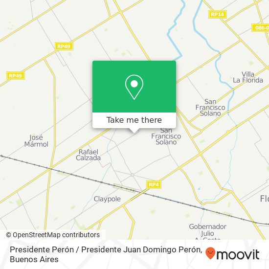 Mapa de Presidente Perón / Presidente Juan Domingo Perón