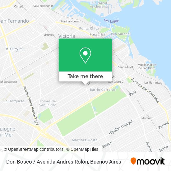 Mapa de Don Bosco / Avenida Andrés Rolón