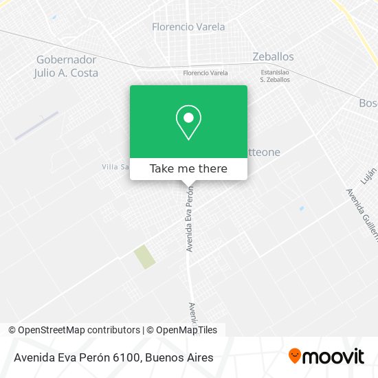 Avenida Eva Perón 6100 map