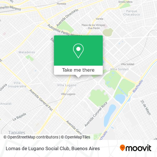 Mapa de Lomas de Lugano Social Club