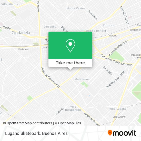 Mapa de Lugano Skatepark