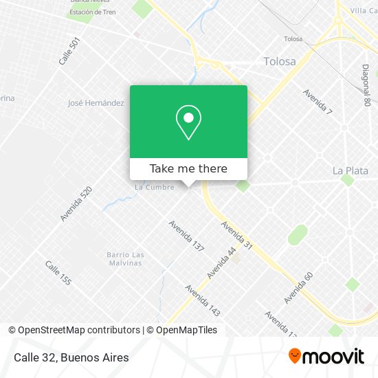 Calle 32 map