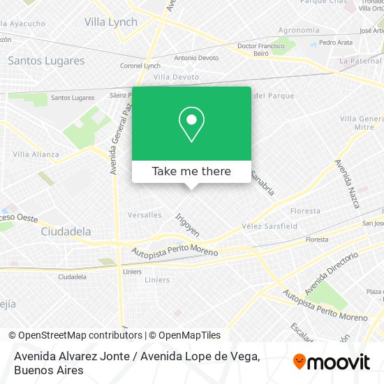 Avenida Alvarez Jonte / Avenida Lope de Vega map