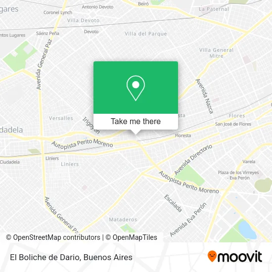 Mapa de El Boliche de Dario