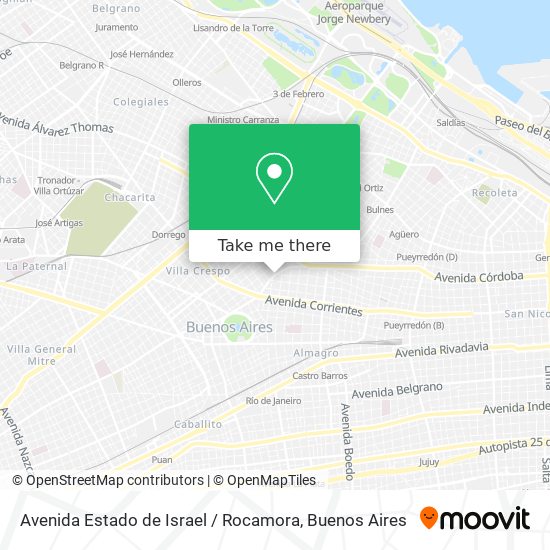 Avenida Estado de Israel / Rocamora map