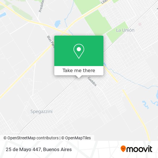 Mapa de 25 de Mayo 447