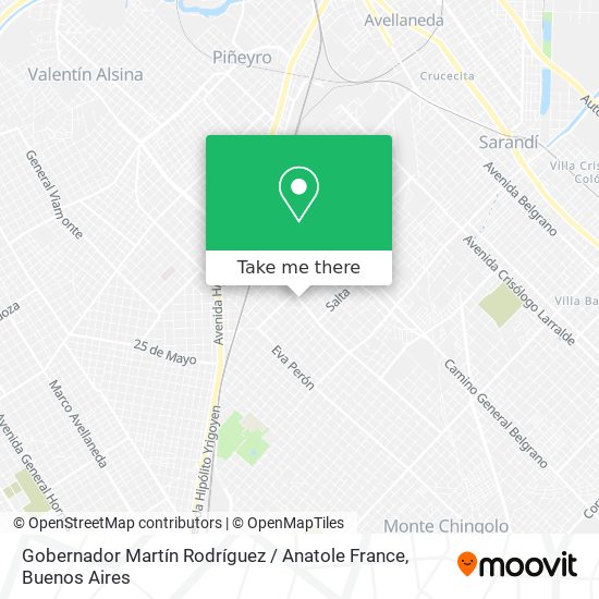 Gobernador Martín Rodríguez / Anatole France map