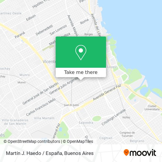 Mapa de Martín J. Haedo / España