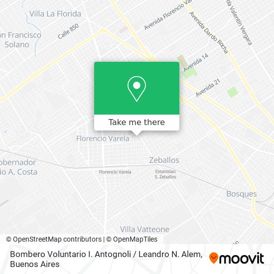 Bombero Voluntario I. Antognoli / Leandro N. Alem map