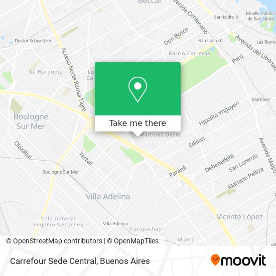 Carrefour Sede Central map