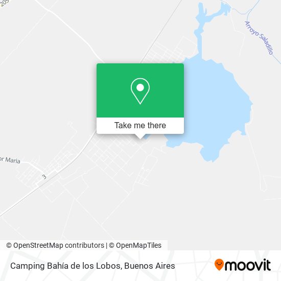 Camping Bahía de los Lobos map